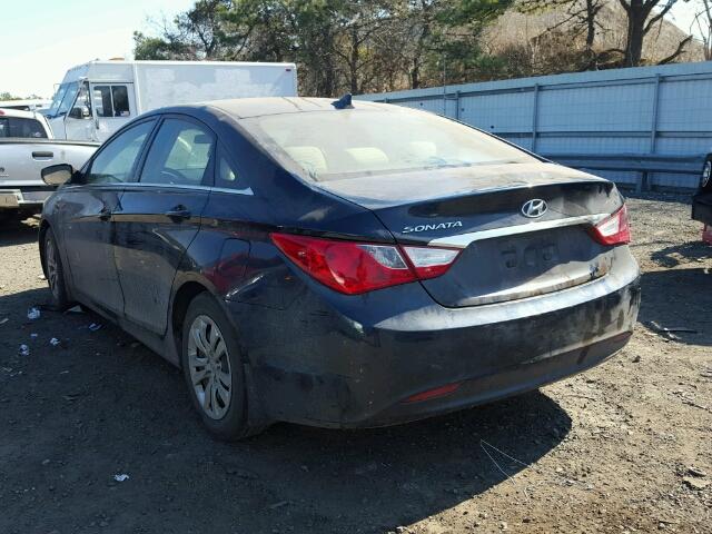 5NPEB4AC8BH099415 - 2011 HYUNDAI SONATA GLS BLUE photo 3