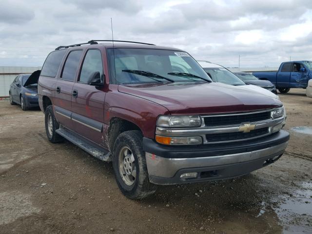 1GNFK16Z62J221946 - 2002 CHEVROLET SUBURBAN K MAROON photo 1