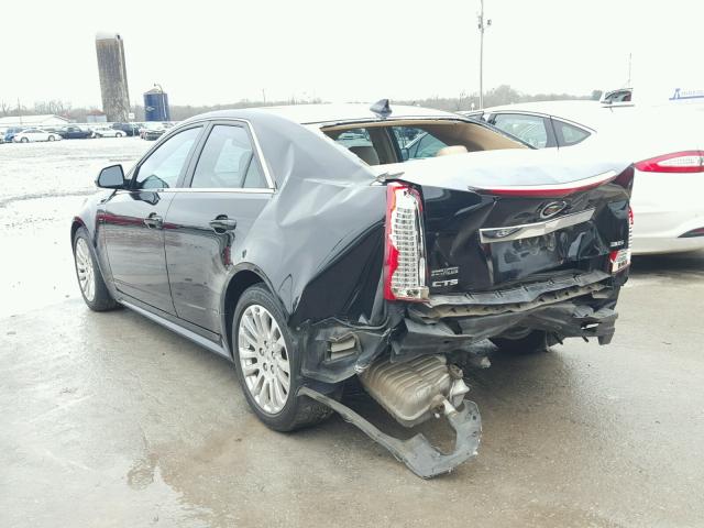 1G6DP5ED7B0119224 - 2011 CADILLAC CTS PREMIU BLACK photo 3