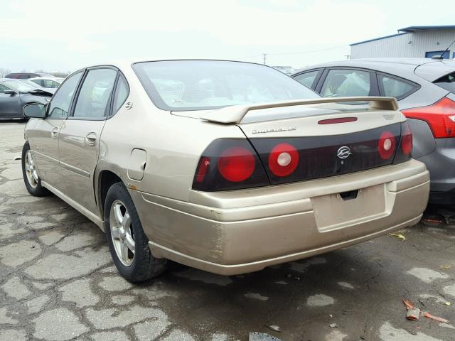 2G1WH52K849231361 - 2004 CHEVROLET IMPALA LS GOLD photo 3