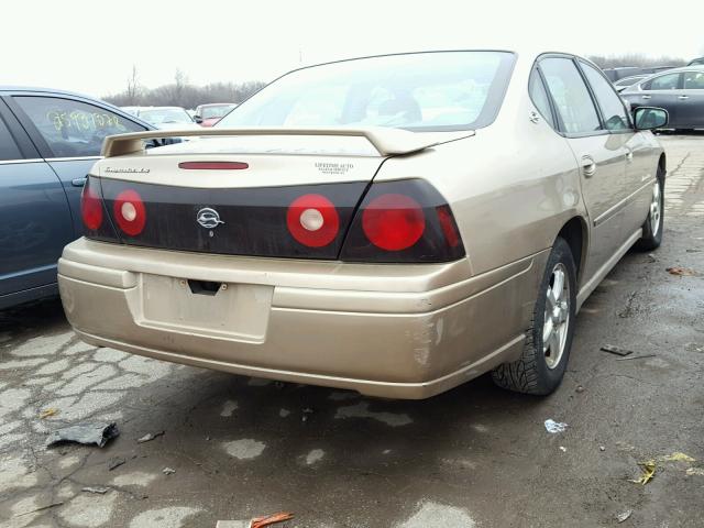 2G1WH52K849231361 - 2004 CHEVROLET IMPALA LS GOLD photo 4