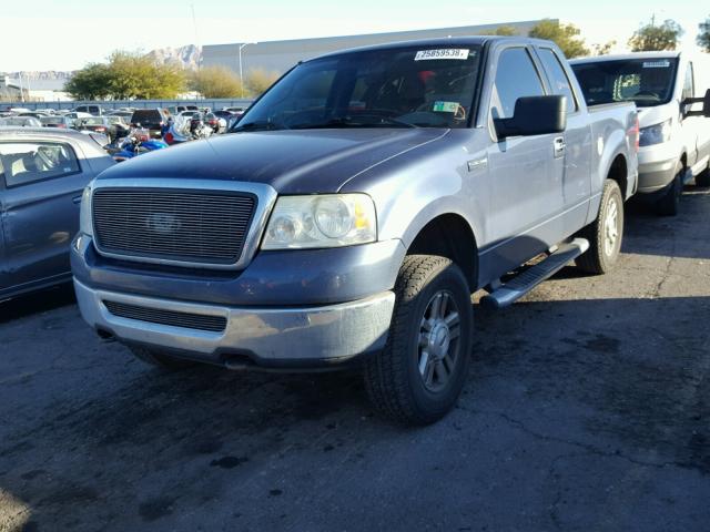 1FTPX14586KD72611 - 2006 FORD F150 BLUE photo 2