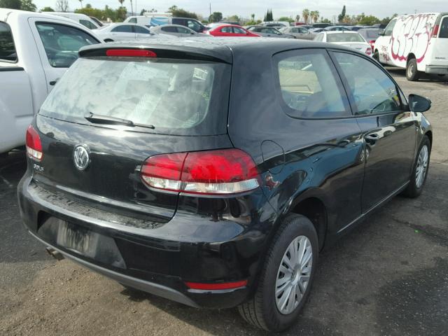 WVWAB7AJ3DW034113 - 2013 VOLKSWAGEN GOLF 黑色 照片 4