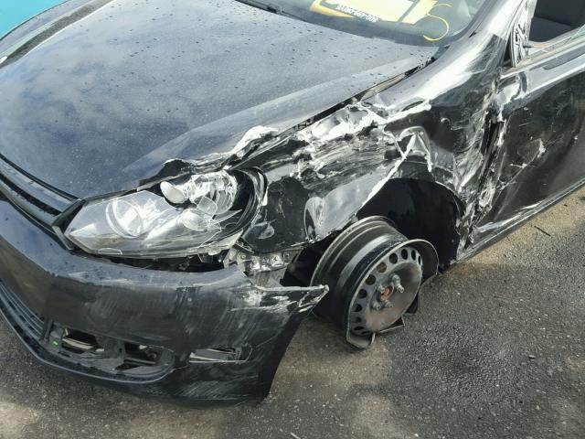 WVWAB7AJ3DW034113 - 2013 VOLKSWAGEN GOLF 黑色 照片 9