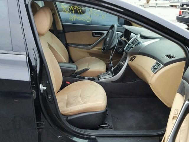 5NPDH4AE0DH421821 - 2013 HYUNDAI ELANTRA GL BLACK photo 5