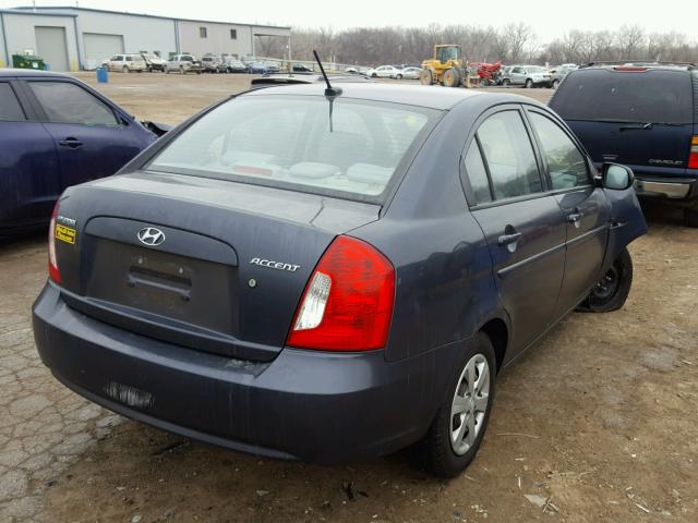 KMHCN4AC2AU461320 - 2010 HYUNDAI ACCENT GLS GRAY photo 4