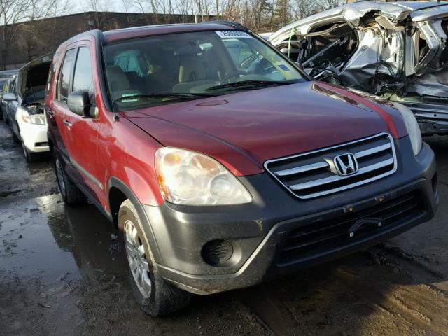 SHSRD78875U318875 - 2005 HONDA CR-V EX BURGUNDY photo 1