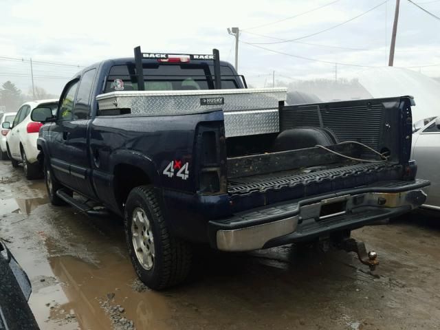 2GCEK19B751128290 - 2005 CHEVROLET SILVERADO BLUE photo 3