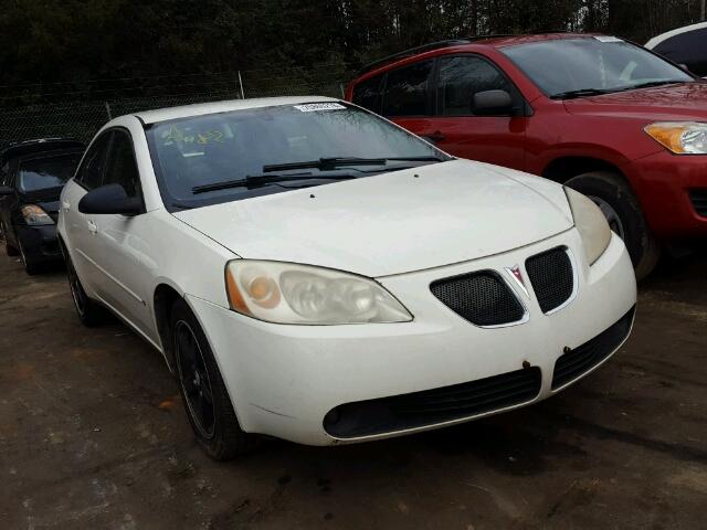 1G2ZG58N374244510 - 2007 PONTIAC G6 BASE WHITE photo 1