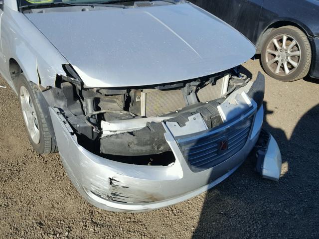 1G8AJ54F45Z143270 - 2005 SATURN ION LEVEL SILVER photo 9