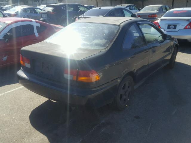 1HGEJ6123VL027254 - 1997 HONDA CIVIC DX BLACK photo 4