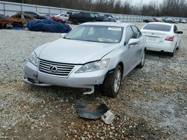 JTHBK1EG2A2344822 - 2010 LEXUS ES 350 SILVER photo 2