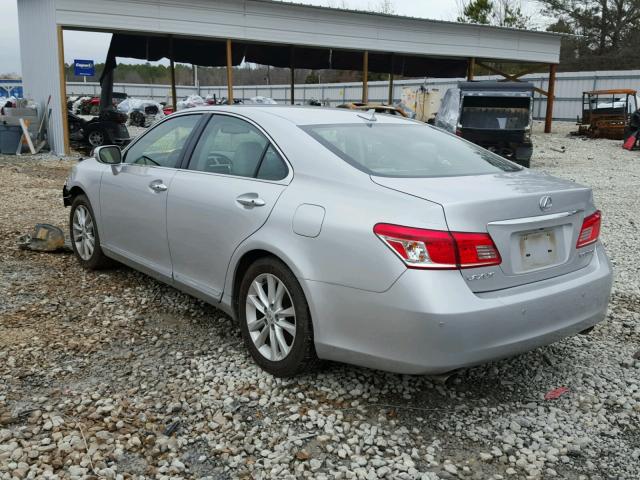 JTHBK1EG2A2344822 - 2010 LEXUS ES 350 SILVER photo 3