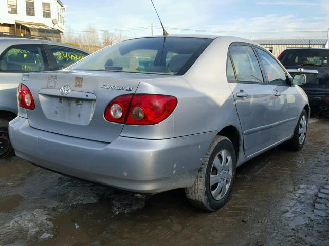 1NXBR32E65Z530204 - 2005 TOYOTA COROLLA CE SILVER photo 4