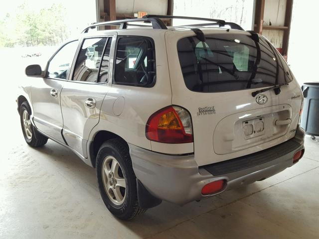 KM8SC83D31U119096 - 2001 HYUNDAI SANTA FE G WHITE photo 3