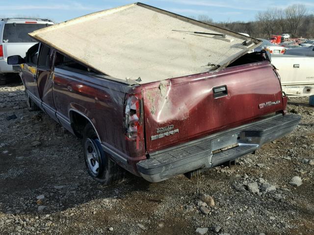 2GTEC19RXV1546806 - 1997 GMC SIERRA C15 MAROON photo 3