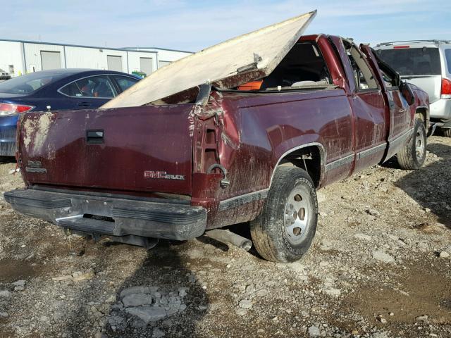 2GTEC19RXV1546806 - 1997 GMC SIERRA C15 MAROON photo 4