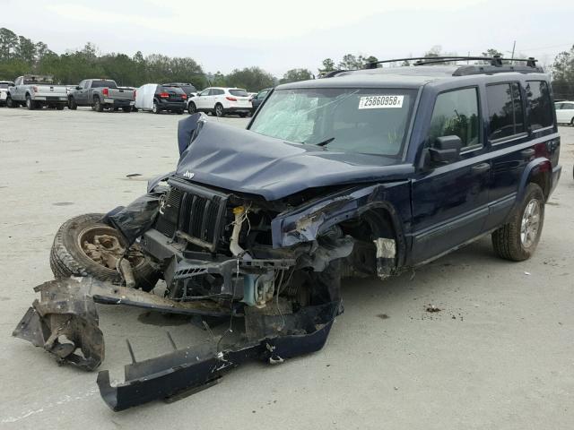 1J8HH48N96C157061 - 2006 JEEP COMMANDER BLUE photo 2