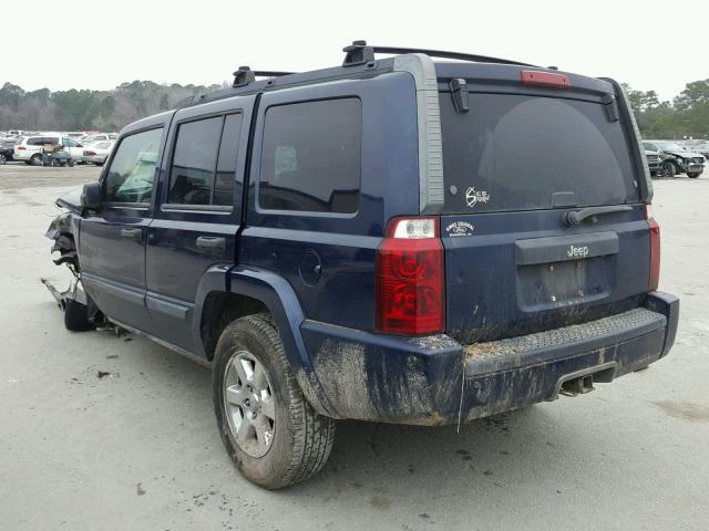 1J8HH48N96C157061 - 2006 JEEP COMMANDER BLUE photo 3