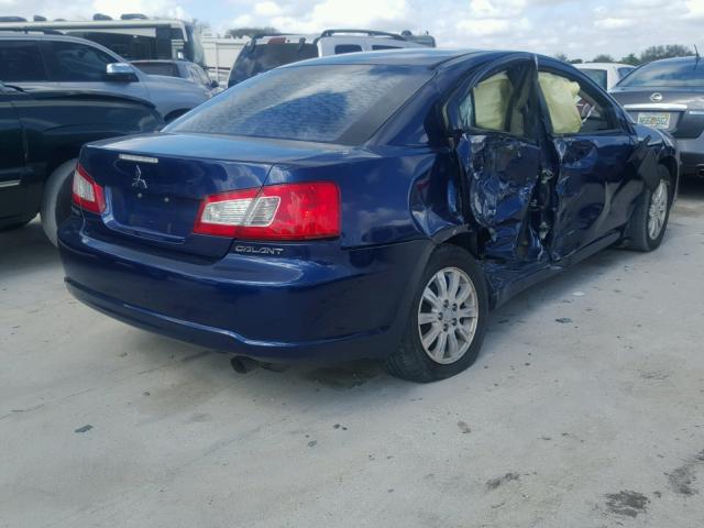 4A3AB36F09E019656 - 2009 MITSUBISHI GALANT ES BLUE photo 4