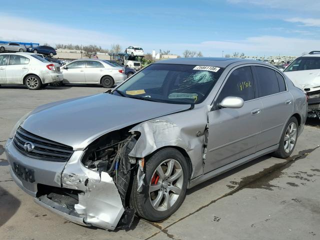 JNKCV51EX5M215034 - 2005 INFINITI G35 SILVER photo 2