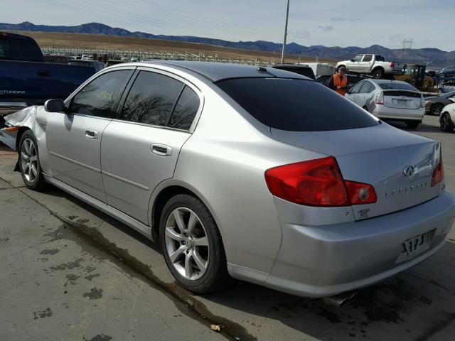 JNKCV51EX5M215034 - 2005 INFINITI G35 SILVER photo 3