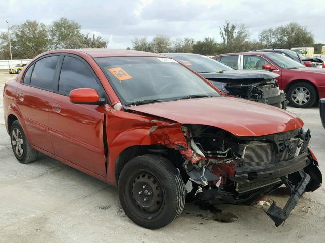 KNADH4A33A6641682 - 2010 KIA RIO LX ORANGE photo 1