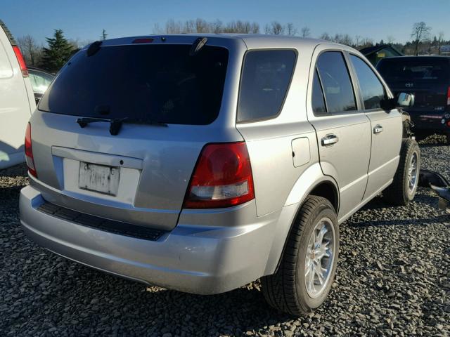 KNDJD733135035693 - 2003 KIA SORENTO EX SILVER photo 4