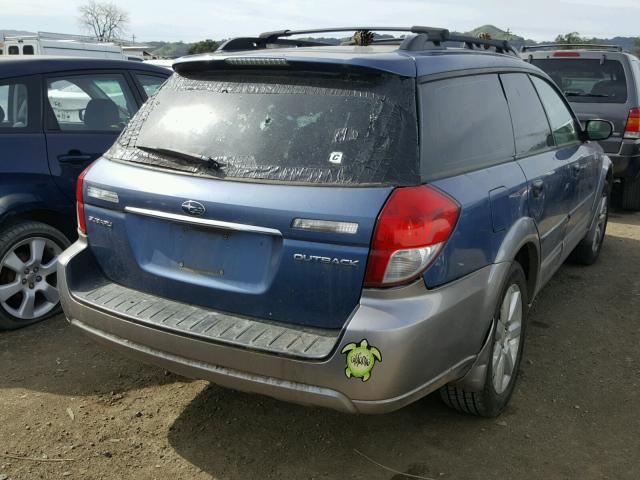 4S4BP61C487362654 - 2008 SUBARU OUTBACK 2. BLUE photo 4