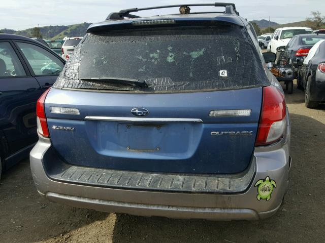 4S4BP61C487362654 - 2008 SUBARU OUTBACK 2. BLUE photo 9