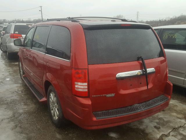 2A8HR54P48R733062 - 2008 CHRYSLER TOWN & COU RED photo 3