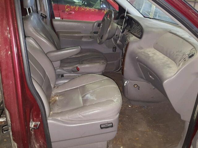 2FMZA5349YBB79502 - 2000 FORD WINDSTAR S RED photo 5