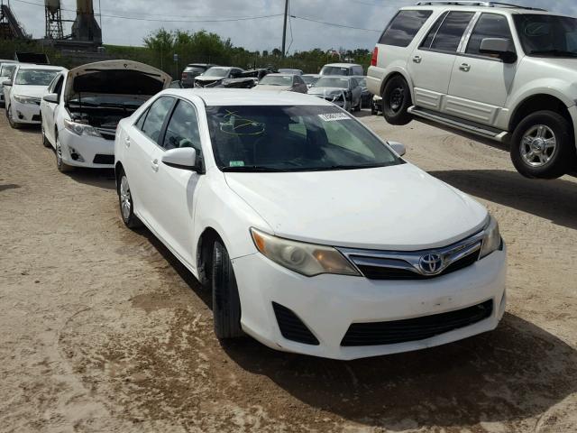 4T1BD1FK2CU003633 - 2012 TOYOTA CAMRY HYBR WHITE photo 1