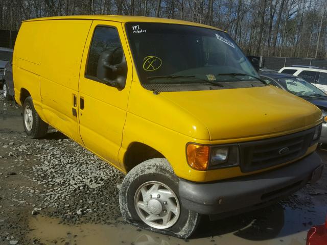 1FTNE24W87DB03851 - 2007 FORD ECONOLINE YELLOW photo 1