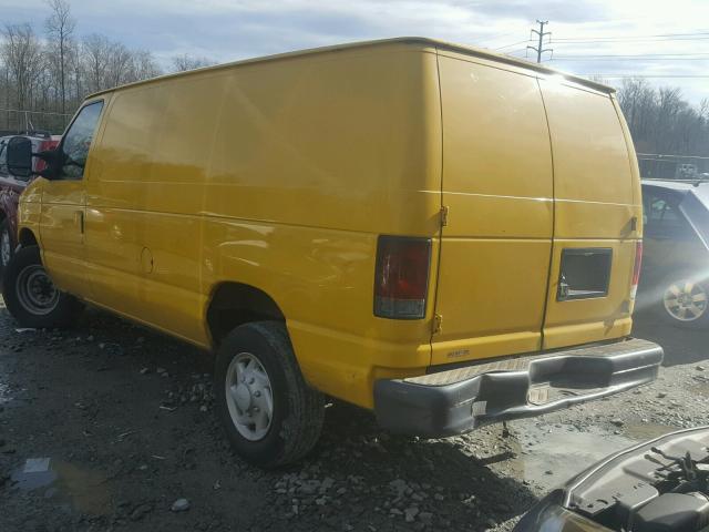 1FTNE24W87DB03851 - 2007 FORD ECONOLINE YELLOW photo 3