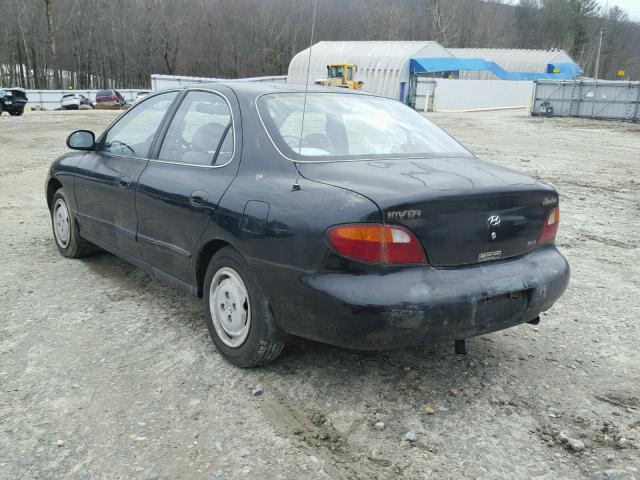 KMHJF34M5VU570802 - 1997 HYUNDAI ELANTRA GL BLACK photo 3