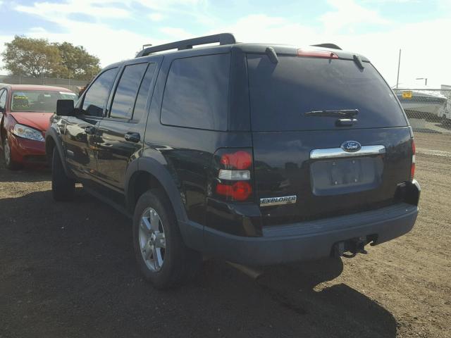 1FMEU73E57UB25522 - 2007 FORD EXPLORER X BLACK photo 3