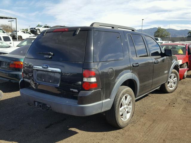 1FMEU73E57UB25522 - 2007 FORD EXPLORER X BLACK photo 4