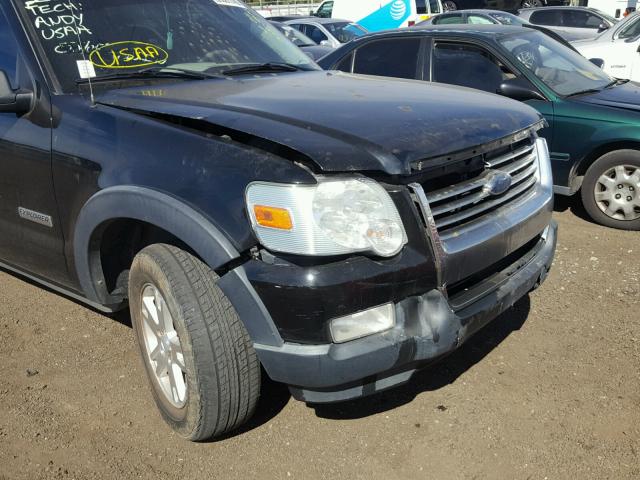 1FMEU73E57UB25522 - 2007 FORD EXPLORER X BLACK photo 9