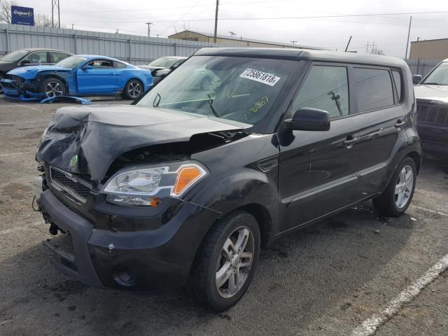 KNDJT2A27B7238087 - 2011 KIA SOUL + BLACK photo 2