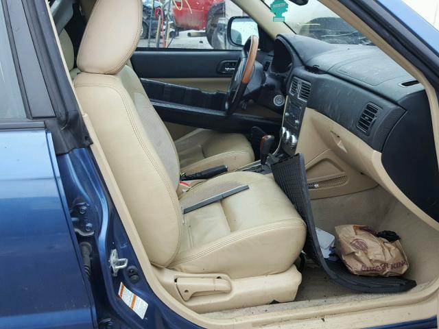 JF1SG67697H714678 - 2007 SUBARU FORESTER 2 BLUE photo 5