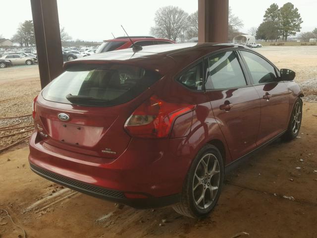 1FADP3K26EL202611 - 2014 FORD FOCUS SE BURGUNDY photo 4