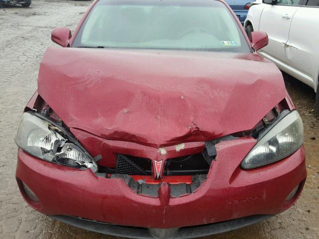 2G2WP522151247626 - 2005 PONTIAC GRAND PRIX RED photo 7