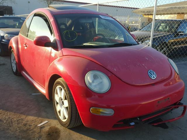 3VWCD21C31M408333 - 2001 VOLKSWAGEN NEW BEETLE RED photo 1