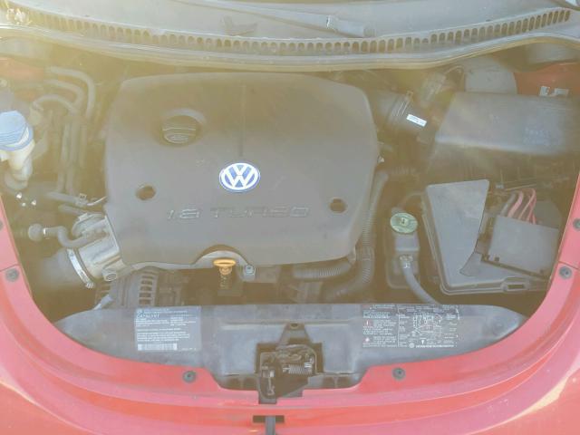 3VWCD21C31M408333 - 2001 VOLKSWAGEN NEW BEETLE RED photo 7