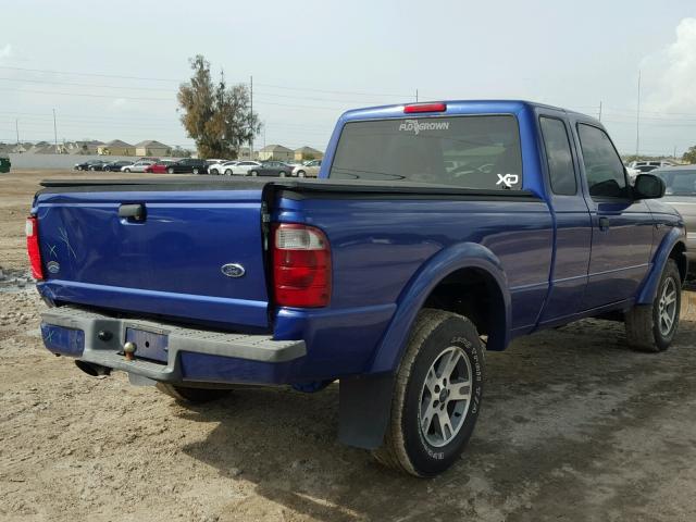 1FTYR14U93TA41158 - 2003 FORD RANGER SUP BLUE photo 4