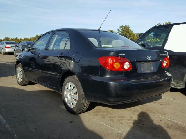 2T1BR32E04C284153 - 2004 TOYOTA COROLLA CE BLACK photo 3