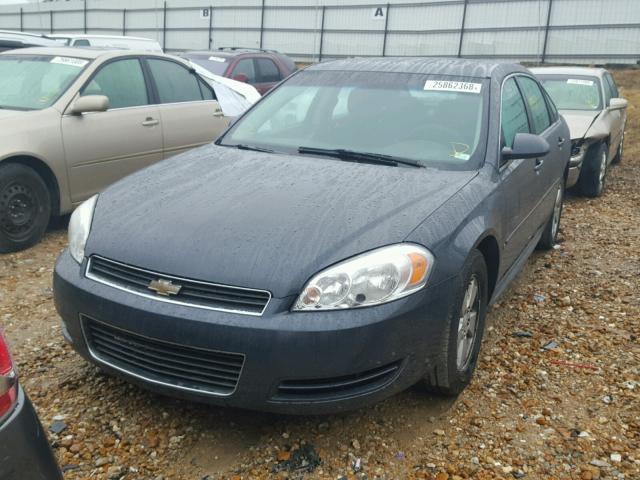 2G1WT57K191156984 - 2009 CHEVROLET IMPALA 1LT CHARCOAL photo 2