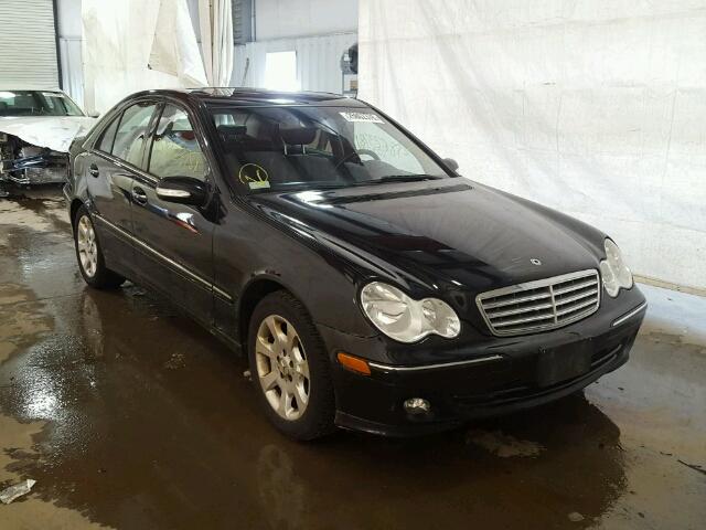 WDBRF81J35F608352 - 2005 MERCEDES-BENZ C 240 4MAT BLACK photo 1