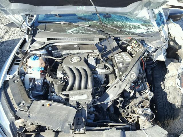 3VW1K7AJ1CM458594 - 2012 VOLKSWAGEN JETTA BASE ვერცხლისფერი ფოტო 7